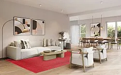 Vlnený koberec - Hamilton (Flame Scarlet)