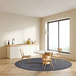 Kruhový koberec - Hamilton (Asphalt)