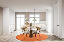 Kruhový koberec - Hamilton (Orange Peel)