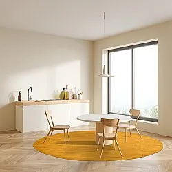 Kruhový koberec - Hamilton (Saffron)
