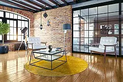 Kruhový koberec - Arbus (zlatý)