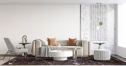 Koberec Wilton - Nara (čierna/zlatá)