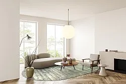 Oválny koberec z viskózy - Jodhpur Špeciálna Luxusná Edícia (zelená)