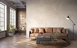 Kruhový koberec - Junes (zlatý)