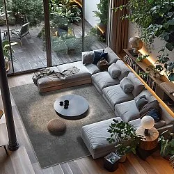 Koberec Wilton - Lynton (tmavo šedý)