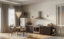 Kruhový koberec - Oakley (béžová/modrá)