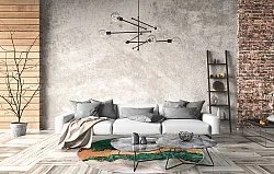 Kruhový koberec - Padova (zelená/oranžová)