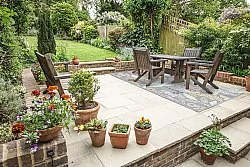 Koberec do interiéru a exteriéru - Rhodes (modrý/multi)