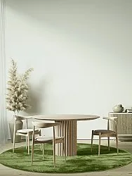 Kruhové koberce - Aranga Super Soft Fur (olivová)