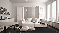 Sisalový koberec - Agave (čierny)