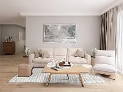 Shaggy Indoor-Outdoor - Kendall (krémová/sivá)