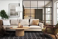 Koberec na vnútorné a vonkajšie použitie - Dewey (čierny)