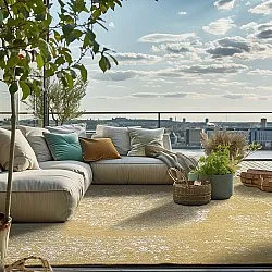 Koberec na interiér a exteriér - Ellstin (žltý)