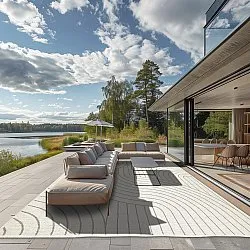 Koberec na interiér a exteriér - Maynard (béžový)