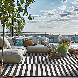 Koberec do interiéru a exteriéru - Roscoe (čierny)