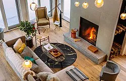 Kruhový koberec - Vieste (antracit/zlatý)