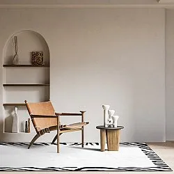 Koberec Wilton - Zebra okraj (čierny/biely)