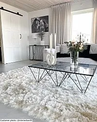 Koberce s dlhým vlasom - Janjira (biela)