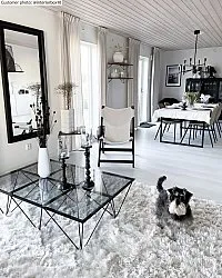 Koberce s dlhým vlasom - Janjira (biela)