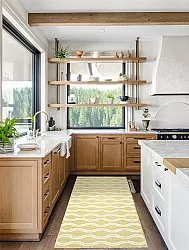 Plastové koberce - Camden (zelená/biela)