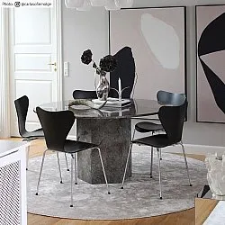 Kruhový koberec - Jodhpur Special Luxury Edition Viskóza (svetlo šedá/bežová)