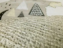 Detský koberec - Piggyback Ride (šedý)