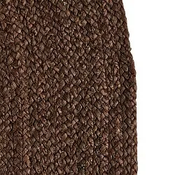 Kruhový jutový koberec - Amasia (hnedý)