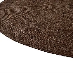 Kruhový jutový koberec - Amasia (hnedý)