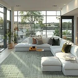 Jutový koberec - Amasia (šedý)