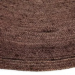 Kruhový jutový koberec - Amasia (káva)