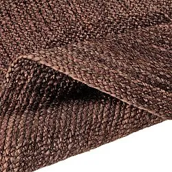 Kruhový jutový koberec - Amasia (káva)