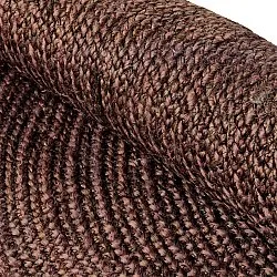 Kruhový jutový koberec - Amasia (káva)