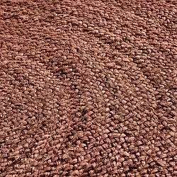 Kruhový jutový koberec - Amasia (gaštanový)