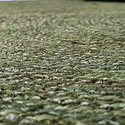 Kruhový jutový koberec - Amasia (vojenská zelená)