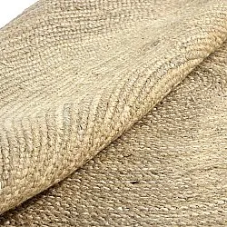 Kruhový jutový koberec - Amasia (prírodný)