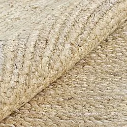 Kruhový jutový koberec - Amasia (prírodný)