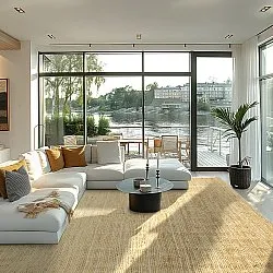 Jutový koberec - Amasia (prírodný)