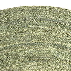 Kruhový jutový koberec - Amasia (olivový)