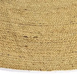 Kruhový jutový koberec - Amasia (oranžový)