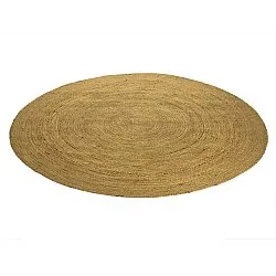 Kruhový jutový koberec - Amasia (oranžový)