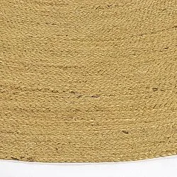 Kruhový jutový koberec - Amasia (oranžový)