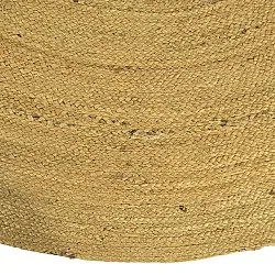 Kruhový jutový koberec - Amasia (oranžový)