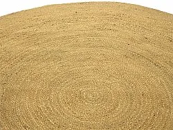 Kruhový jutový koberec - Amasia (oranžový)