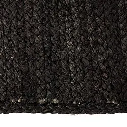 Jutový koberec - Amasia (čierny)