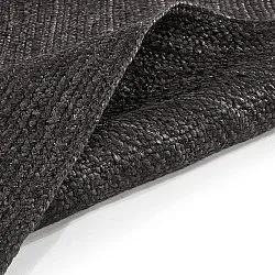 Jutový koberec - Amasia (čierny)