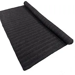 Jutový koberec - Amasia (čierny)