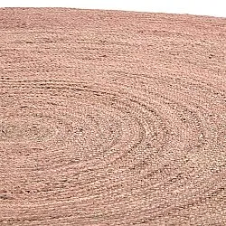 Kruhový jutový koberec - Amasia (béžový)