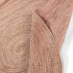 Kruhový jutový koberec - Amasia (béžový)