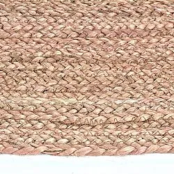 Kruhový jutový koberec - Amasia (béžový)