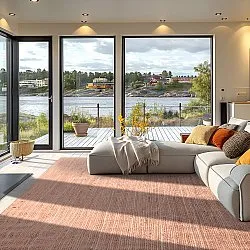 Jutový koberec - Amasia (béžový)